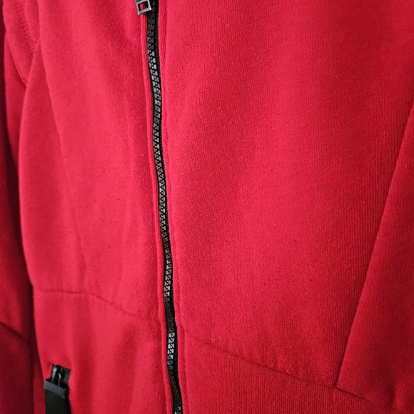 💵3/$20 Switch Red Zip Up Hooded Sweatshirt - Picture 3 of 9